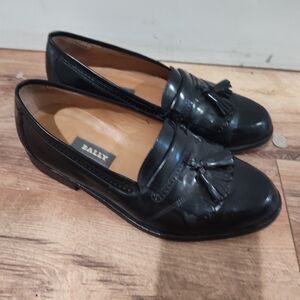 Bally Men's Black Tassel Loafers